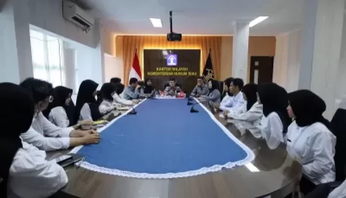 Program Magang Hub Kemenkum Riau, Rudy Hendra Tekankan Integritas dan Disiplin