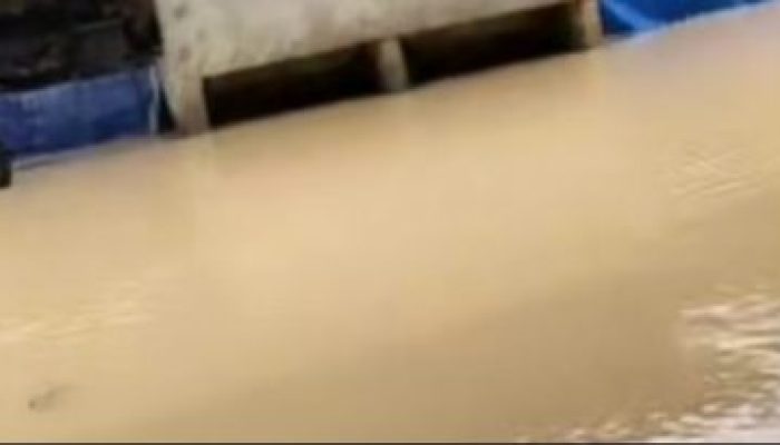 Hujan Deras, Sungai Petapahan Meluap Rendam Desa di Kuantan Singingi