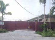 ampak depan pintu masuk diduga usaha tambak ikan arwana di Desa Wonosari, Bengkalis