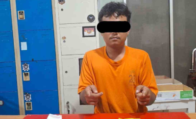 Pria berinisial ZW (24) tersangka dugaan peredaran gelap narkotika jenis sabu