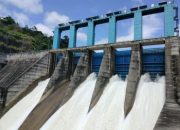 Kondisi Waduk PLTA Koto Panjang, di Kabupaten Kampar