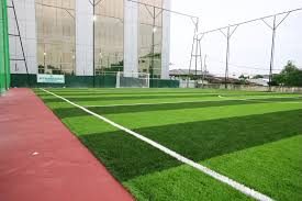 Lapangan Kencana Mini Soccer di kawasan Simpang Melur, Kecamatan Sukajadi, yang diresmikan Pemko Pekanbaru sebagai fasilitas olahraga gratis bagi masyarakat.