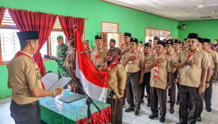Pengurus Pramuka Ranting Merbau Resmi Dilantik untuk Masa Bakti 2025–2028