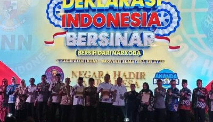 Deklarasi Indonesia Bersinar Digelar di Lahat, Komitmen Bersama Berantas Narkoba