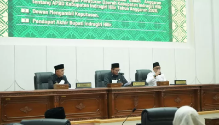 DPRD Inhil Sahkan APBD 2026, Pendapatan Daerah Tembus Rp2,05 Triliun