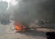 Jambret Tabrak Pejalan Kaki hingga Tewas di Pekanbaru, Motor Pelaku Dibakar Warga