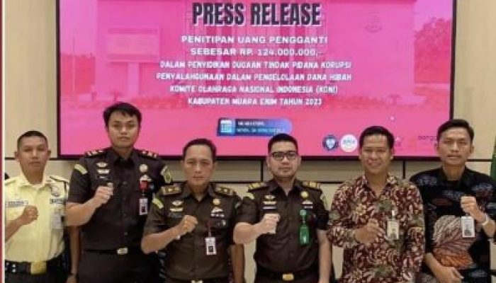 Kasus Dana Hibah KONI Muara Enim, Kejaksaan Terima Penitipan Uang Pengganti