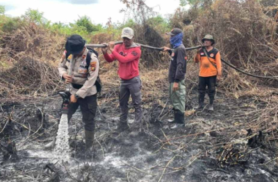 Kebakaran Lahan Kembali Muncul di Rangsang Pesisir, Tim Gabungan Bergerak ke Lokasi