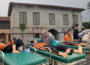 Lantai Tangsi Belanda Siak Ambruk Saat Study Tour, Belasan Pelajar Dilarikan ke Rumah Sakit