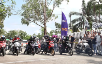 Satlantas Polres Pelalawan Gelar Road Race Practice Event, Tekan Balap Liar