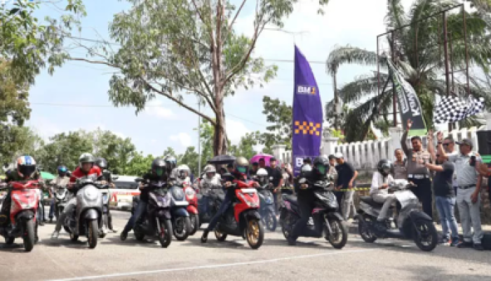 Satlantas Polres Pelalawan Gelar Road Race Practice Event, Tekan Balap Liar