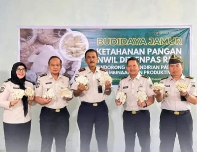 Kanwil Ditjenpas Riau Panen Jamur, Wujud Nyata Dukungan Program Nasional