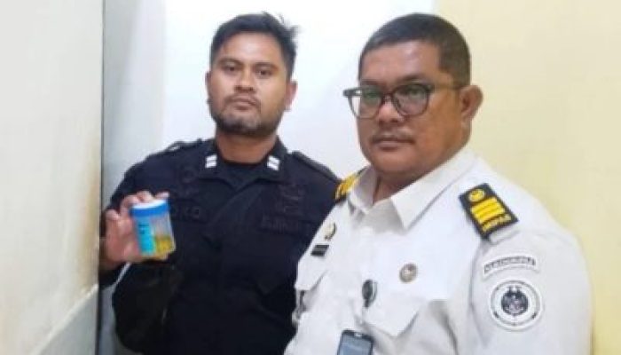 Cegah Peredaran Narkoba, Lapas Kelas IIA Bengkalis Laksanakan Tes Urin Acak