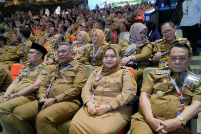 Bupati Kasmarni Hadiri Rakornas di Sentul, Tegaskan Kesiapan Bengkalis Jalankan Program Nasional