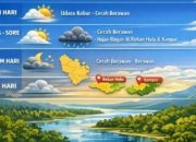 Waspada Perubahan Cuaca, BMKG Prediksi Hujan Ringan di Wilayah Riau