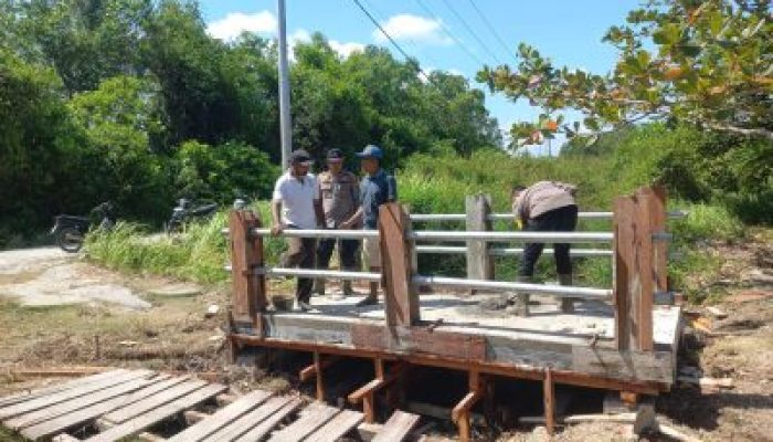Pembangunan Jembatan Merah Putih Presisi Polres Meranti Masuki Tahap Akhir