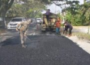 Jelang Ramadhan dan Idulfitri, Infrastruktur Jalan di Siak Digarap Bersama