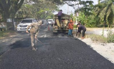 Jelang Ramadhan dan Idulfitri, Infrastruktur Jalan di Siak Digarap Bersama