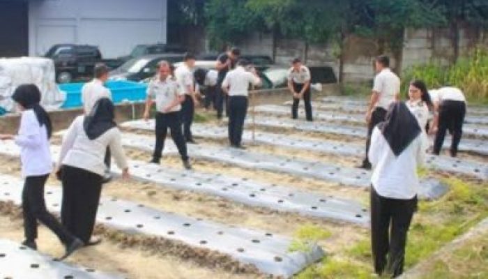 Kanwil Ditjenpas Riau Gelar Gotong Royong, Dukung Gerakan Indonesia ASRI