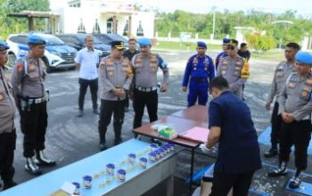 Tes Urine Mendadak, Lima Oknum Polisi di Meranti Terjaring Positif Sabu