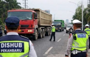 Tekan Pelanggaran ODOL, Dishub Pekanbaru Turunkan Tim di Pintu Masuk Kota