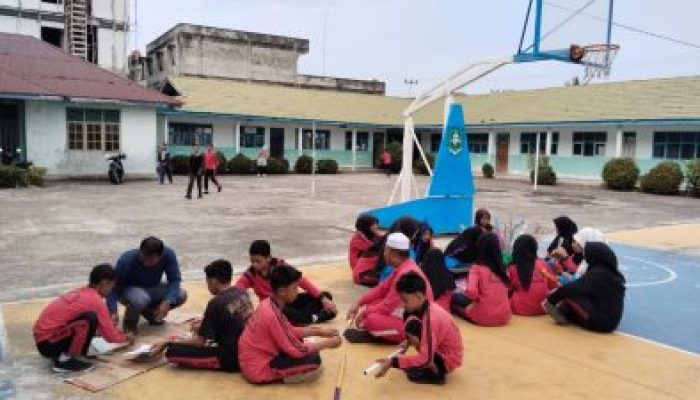 Sambut Ramadan, MTs YPPI Bengkalis Gelar Kerja Bakti dan Persiapan Pawai