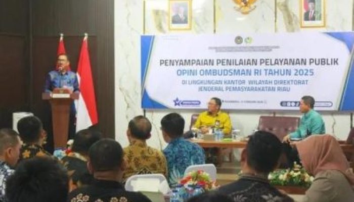 Dorong Layanan Berkualitas, Pemasyarakatan Riau Jadikan Evaluasi Ombudsman sebagai Penguatan