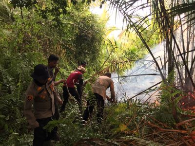 Laporan Masuk ke 110, Api Lahan di Kepulauan Meranti Langsung Ditangani
