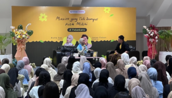 Dorong Budaya Baca Tulis, Rintik Sedu Temui Pembaca di Pekanbaru
