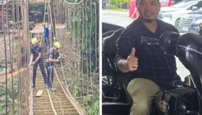 Kolaborasi TNI–Polri dan Pemda Hadirkan Jembatan Gantung di Pucuk Rantau