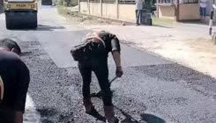 Prioritas Infrastruktur, Jalan Amal Mulia Pekanbaru Mulai Diaspal Ulang