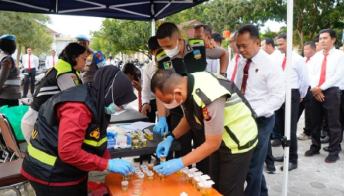 Tes Urine Mendadak di Polda Riau, Tiga Polisi Positif Narkoba