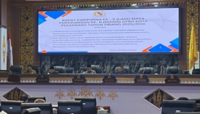 DPRD Pekanbaru Umumkan Hasil Evaluasi Gubernur Terhadap APBD 2026