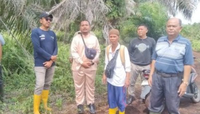 Sengketa Lahan di Area PT Meskom, Jenba dan Kuasa Hukum Lakukan Peninjauan Bersama Polda Riau
