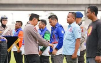 Kapolri Pimpin Apel Besar di Palembang, Ojol dan Buruh Diajak Jaga Stabilitas Keamanan