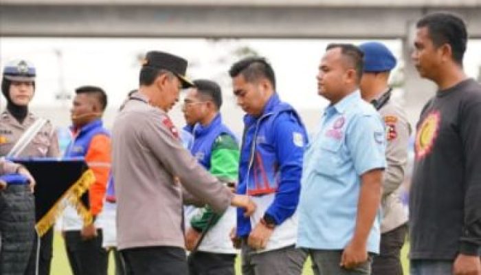 Kapolri Pimpin Apel Besar di Palembang, Ojol dan Buruh Diajak Jaga Stabilitas Keamanan