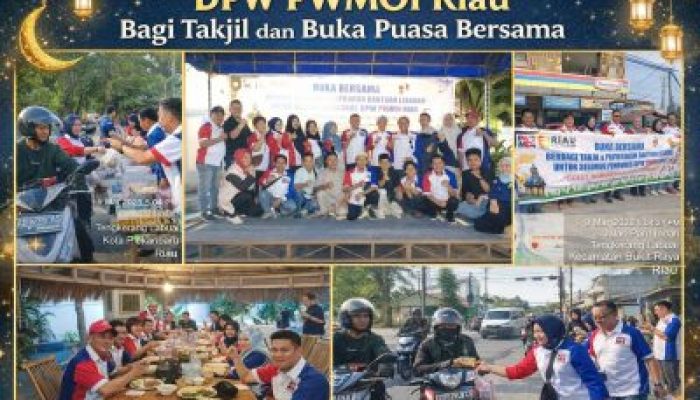 Momentum Ramadan, DPW PWMOI Riau Gelar Aksi Sosial dan Buka Bersama