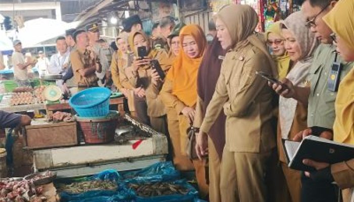 Jelang Idul Fitri, Wabup Lahat Sidak Pasar Tradisional Pastikan Harga Sembako Stabil