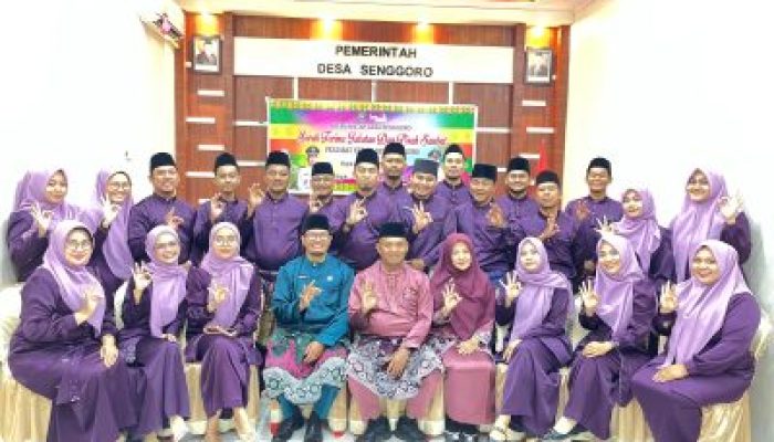 Berlangsung Sederhana, Pemdes Senggoro Gelar Serah Terima Pj Kepala Des