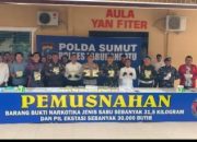 Transparan, Polres Labuhanbatu Musnahkan Narkoba di Hadapan Forkopimda dan Tokoh Masyarakat