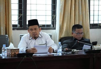 Ranperda APBD 2026 Dievaluasi, DPRD Rohul Gelar Rapat Bersama Pemkab