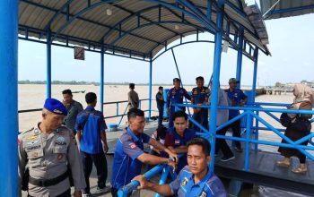 Antisipasi Laka Laut Saat Mudik, Polairud Inhil Gelar Pengawasan di Pelabuhan Tembilahan