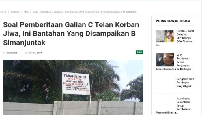 Status Korban Dibantah, Kuasa Hukum Minta Media Koreksi Pemberitaan Galian