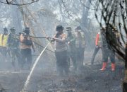 Dua Pekan Berjibaku, Karoops Polda Riau Cek Langsung Karhutla di Pulau Bengkalis