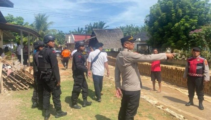 Warga Temukan Benda Diduga Mortir, Polisi Lakukan Sterilisasi Lokasi