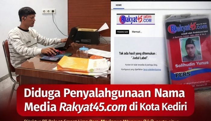 PT Rakyat Empat Lima Pers Keberatan, Ada Dugaan Penyalahgunaan Identitas Media di Kediri