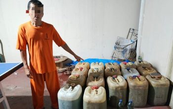 Diduga Timbun Pertalite, Warga Enok Ditangkap Satreskrim Polres Inhil