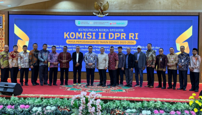 Hadiri Kunker DPR RI, Bupati Pelalawan Suarakan Penguatan BUMD