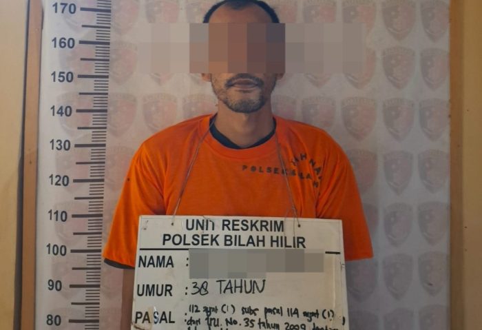 Edarkan Sabu, Pria 38 Tahun Ditangkap Polisi di Gudang Berondolan Sawit