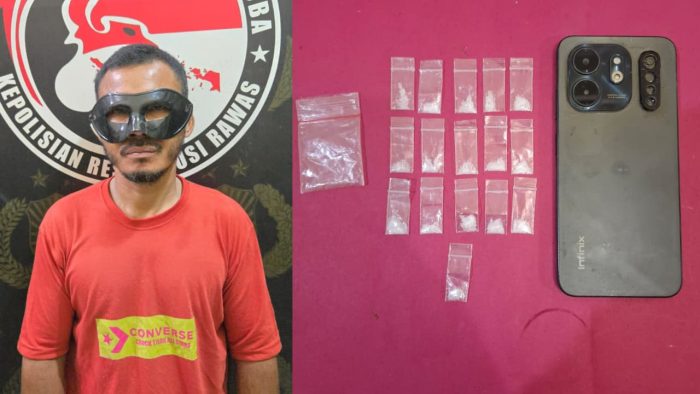 Satnarkoba Polres Musi Rawas Tangkap Terduga Pengedar Sabu di BTS Ulu